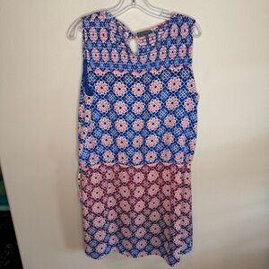 VINCE CAMUTO Mosaic-Tile Style Tank Dress, Large
